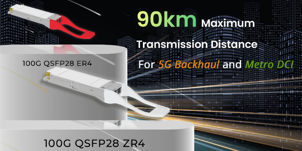 FIBERSTAMP Launches 100G Ultra-long Distance Dual-rate QSFP28 ER4/ZR4 Optical Transceiver