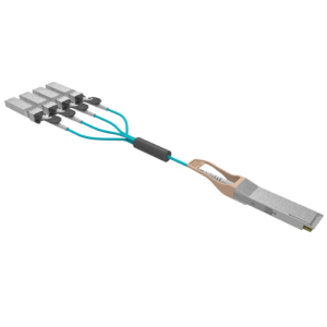40G QSFP+ to 4x 10G SFP+ Active Optical Cables 4x10G NRZ, 100Meters(328ft)